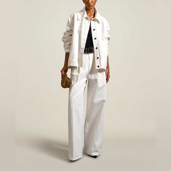 Kallmeyer ELLIOTT DENIM CHORE JACKET in Salt - Picture 3 of 8